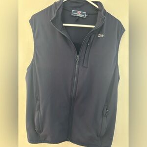 Vineyard vines, navy Sleeveless Zip-Up Vest